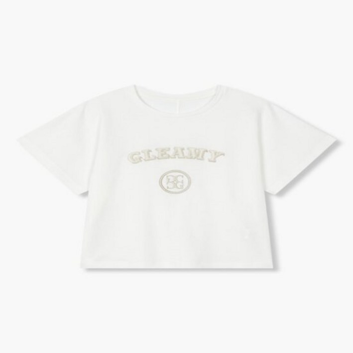 지컷자수 로고 숏 슬리브 티셔츠 7255240115 208883