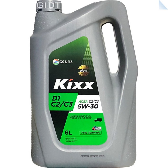 GS칼텍스 킥스 Kixx D1 C2/C3 5W30 6L 합성 디젤 DPF 경유 엔진오일, 6L, 1개, 5w30