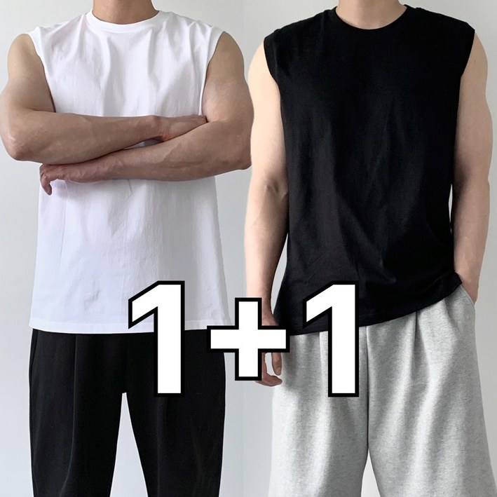 면100 미제이 남자 민소매 티셔츠 오버핏 나시 11 면100 미제이 남자 민소매 티셔츠 오버핏 나시 11
