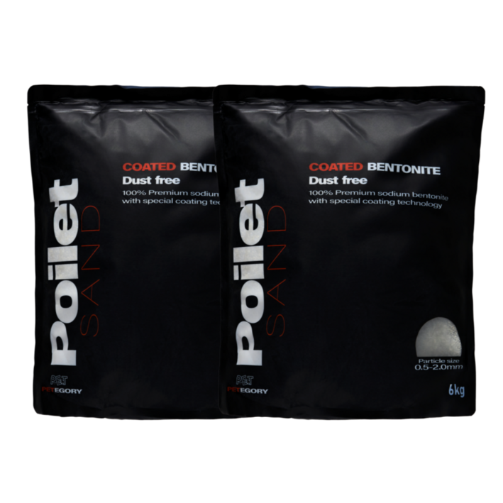 포일렛샌드 더스트프리 벤토나이트 고양이모래, 6kg, 4개, 무향