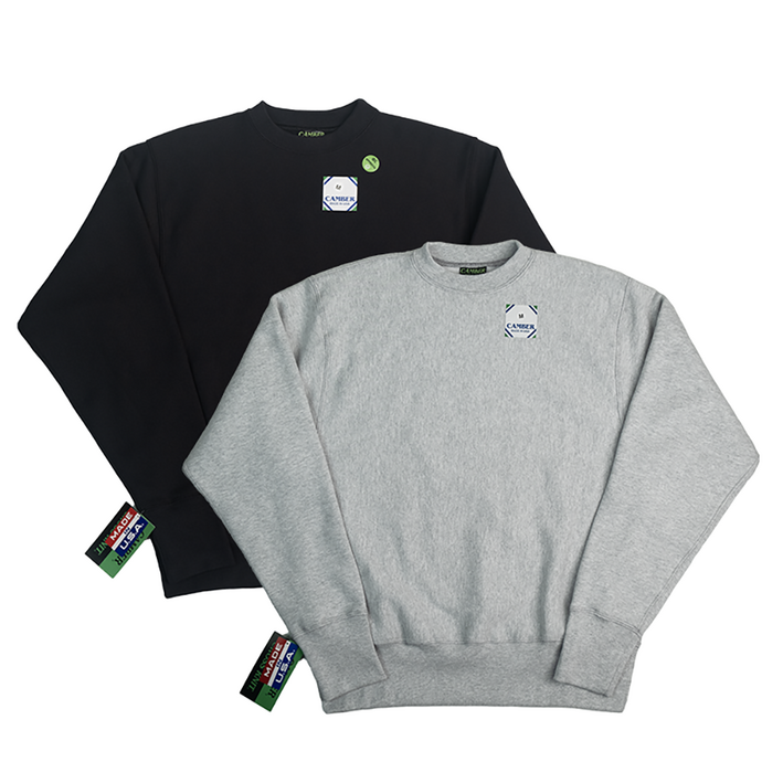 캠버 12oz 크로스 니트 크루넥 스웨트 셔츠 맨투맨  기모 CB234