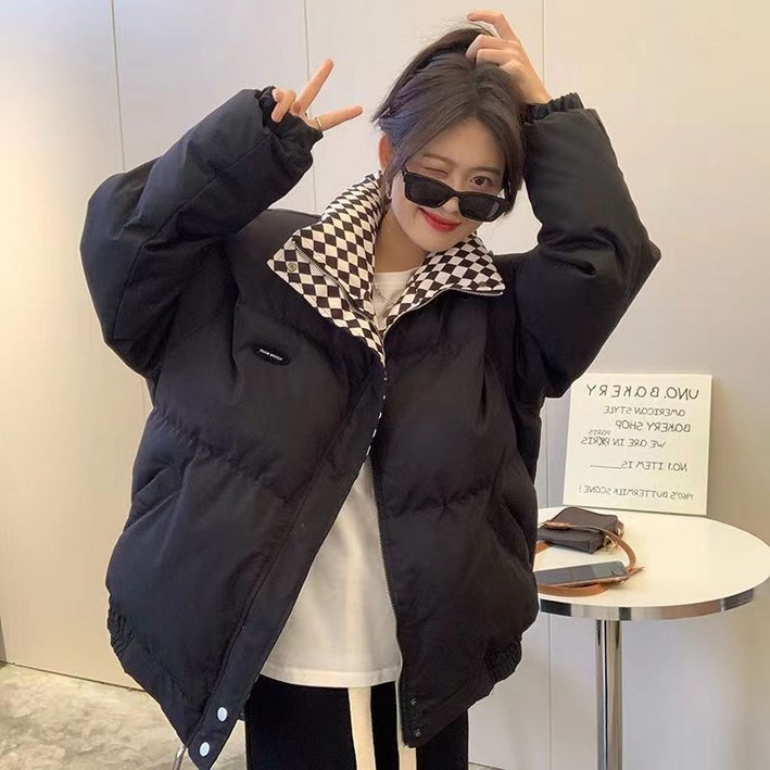 YioYcc 겨울 신상 캐주얼 남여공용 숏 패딩 하이넥 오버핏 데일리 패딩 코트 YioYcc 겨울 신상 캐주얼 남여공용 숏 패딩 하이넥 오버핏 데일리 패딩 코트