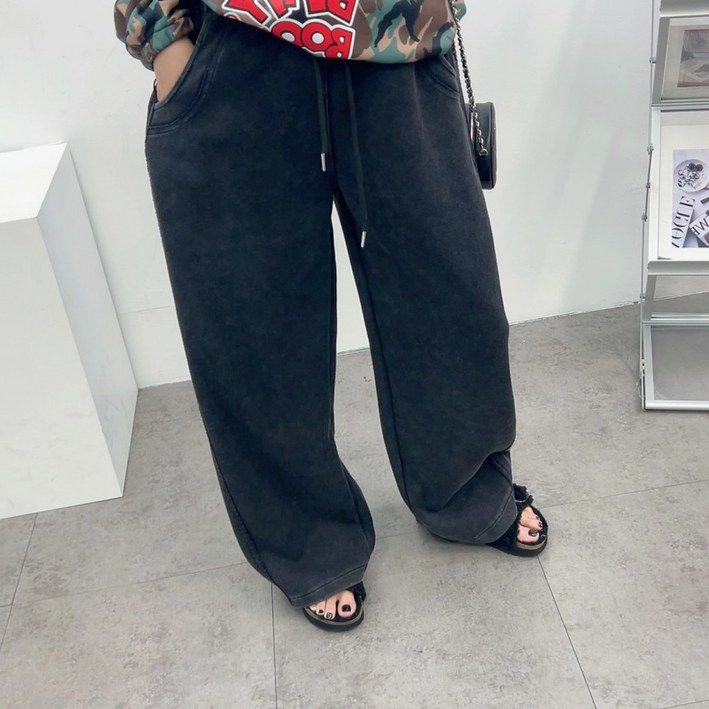 에브리룩 데이 워싱 와이드 밴딩 팬츠2컬러