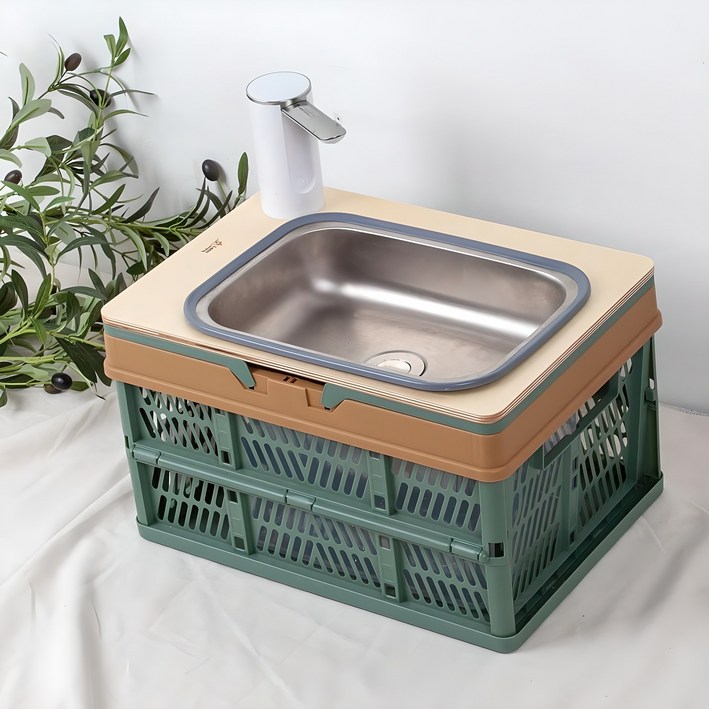 미니폴딩박스용(440*305) 캠핑 세면대 차박개수대만들기