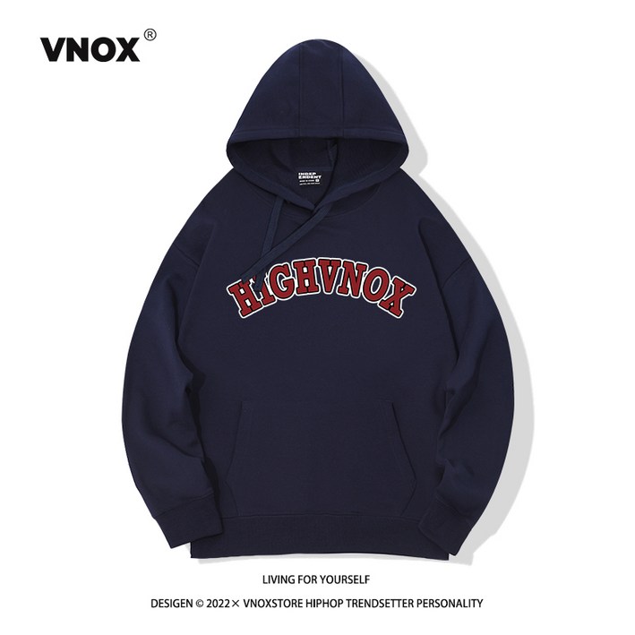 VNOX 오버핏 기모 후드티 커플 빅사이즈 VNOX 오버핏 기모 후드티 커플 빅사이즈