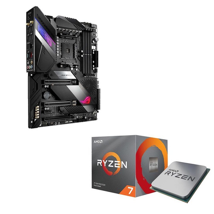 ASUS X570 ROG CROSSHAIR VIII 메인보드AMD Ryzen 7 3800XT CPU 번들