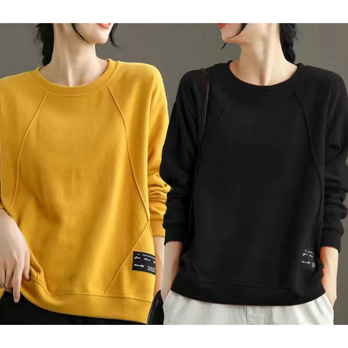 11 여성 봄 가을 긴팔티 티셔츠 심플 여성티 데일리 맨투맨 슬림핏