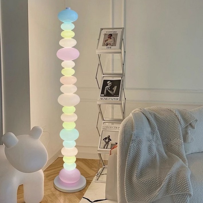 캔디 플로어램프 바우하우스 장스탠드 LED 거실 카페 조명
