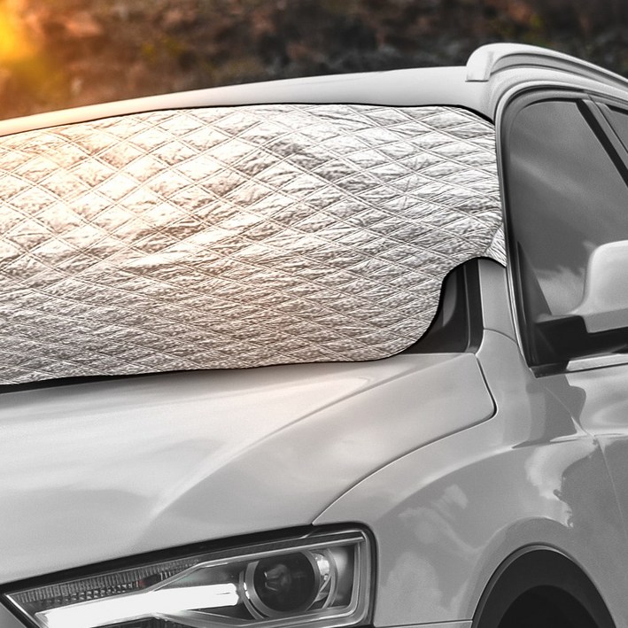 차량용 앞유리 햇빛가리개 눈 성에방지 커버 4계절 덮개, 1개