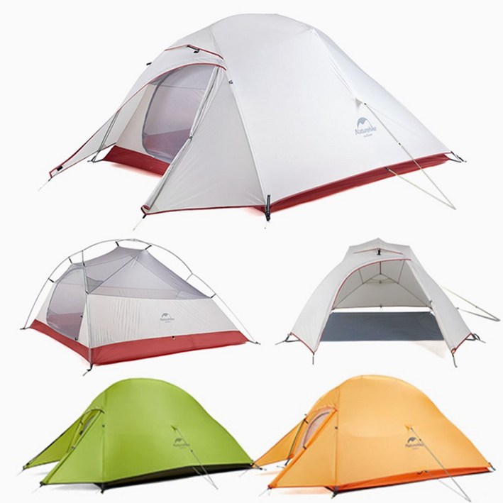 네이처하이크 초경량 비박용 백패킹 텐트 1인용 2인용 3인용 경량텐트 바이크 자전거 텐트