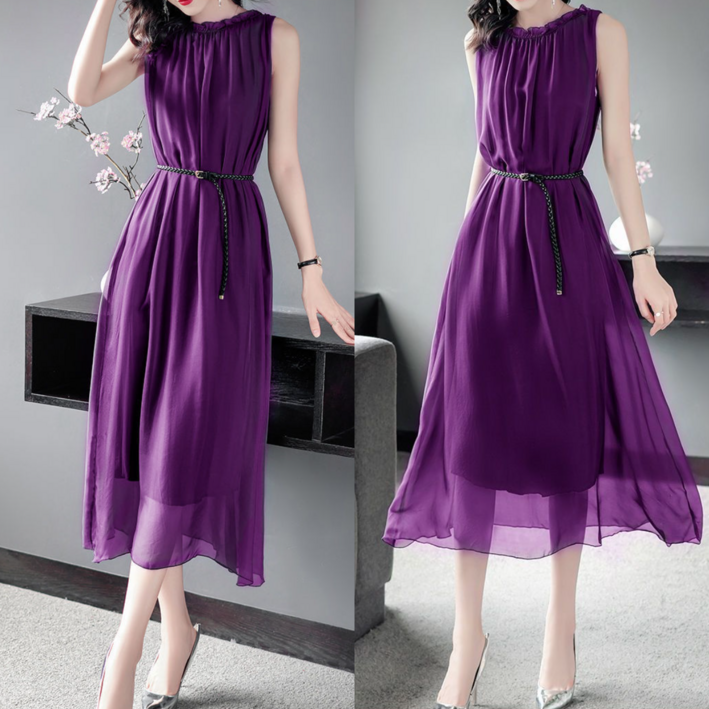 Asure 여성 원피스 쉬폰 원피스 동남아 원피스 휴양지 룩