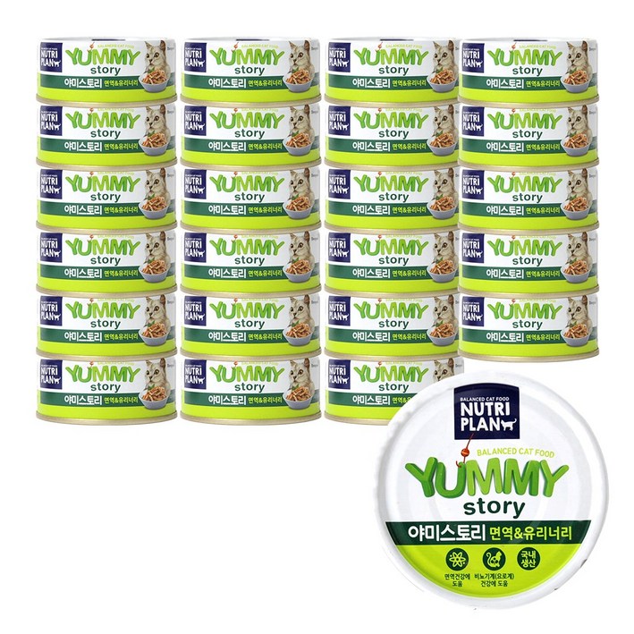 뉴트리플랜 야미스토리 90g 24캔 유통기한 임박  26년 1월