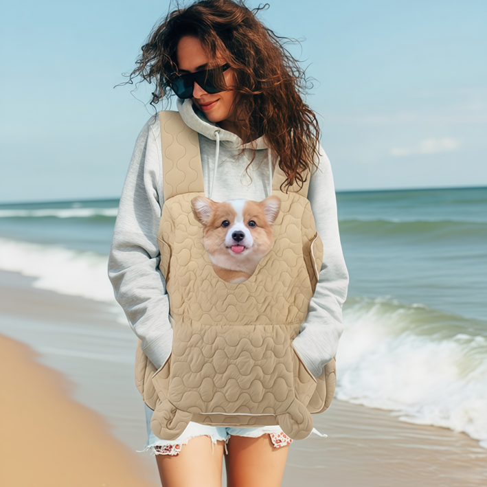 서치잇 반려동물 포대기 앞가방 펫 이동가방 X자 스트랩 가을 겨울 포대기 백팩 앞가방 산책 슬링백 펫 포대기