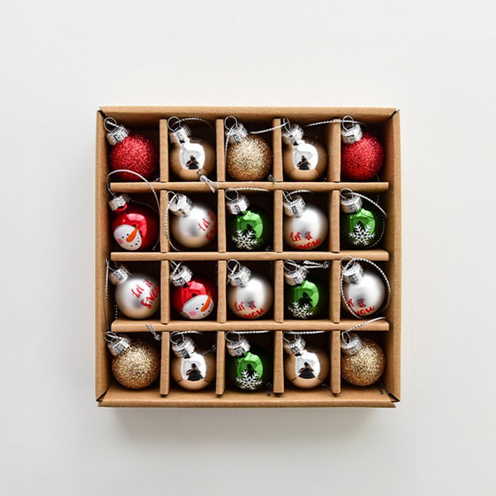 크리스마스 트리 장식 미니 오너먼트 세트 12