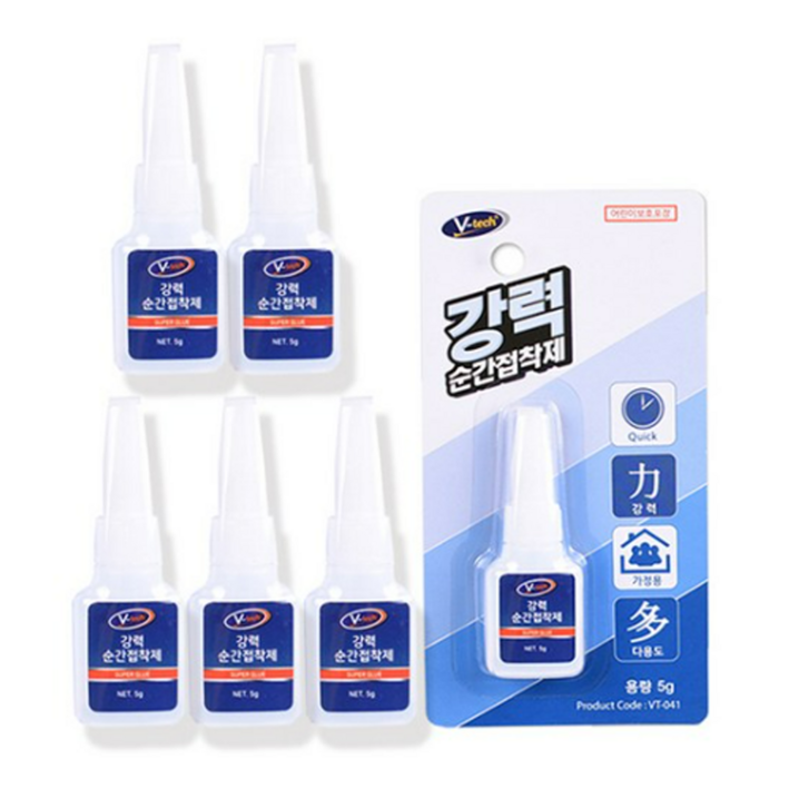 Vtech 순간접착제 5g VT041, 6개