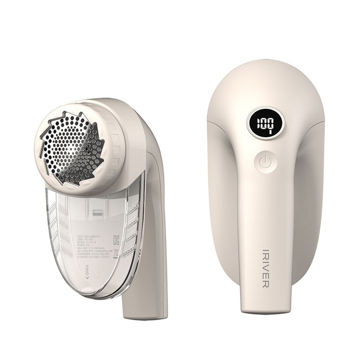 아이리버 IRD-900 대용량 세탁소용 무선 강력흡입 보풀제거기, 크림화이트