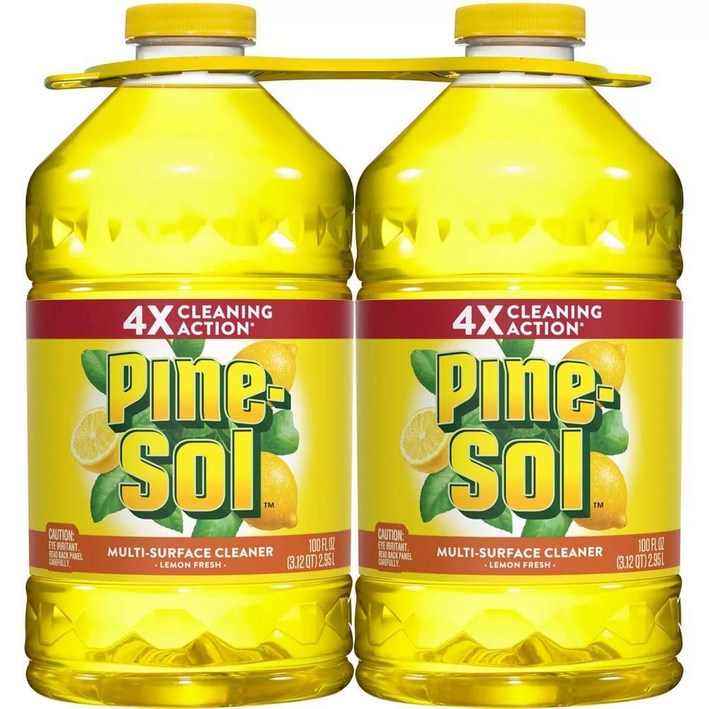 파인솔 Pine-Sol 회사 가계 학교 청소필수템 멀티세정제 청소세제 솔향/레몬향 중 택1 미국직구 2.95L 2개 1세트