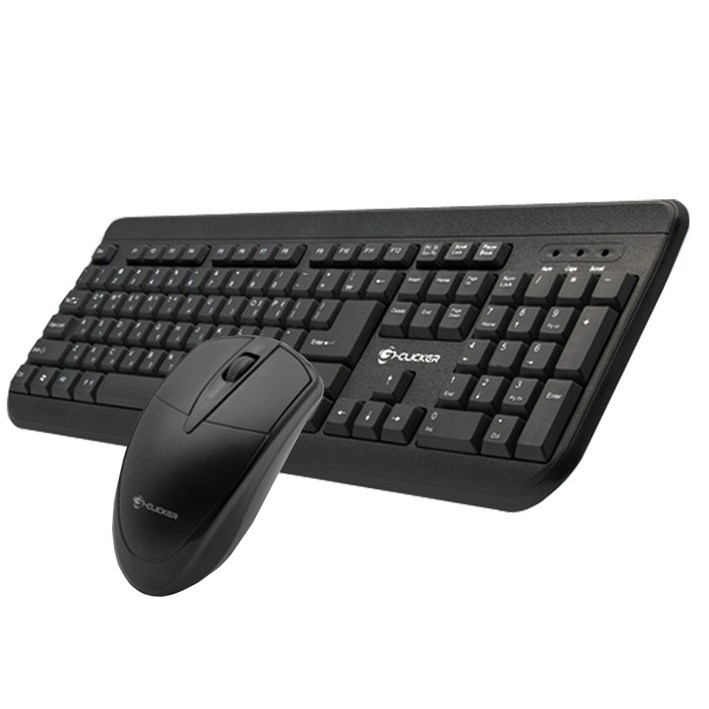 지클릭커 GMK100 유선 데스크탑 키보드 마우스 세트