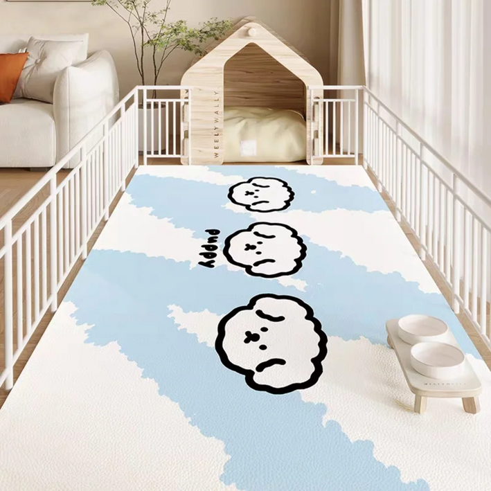 VIKAMA 펫매트 거실 주방발코니PU매트 미끄럼방지매트 장식매트 펫미끄럼방지매트 강아지 방수매트 다용도 컷팅 미끄럼방지매트 펫매트 대형, 1개, GZN2