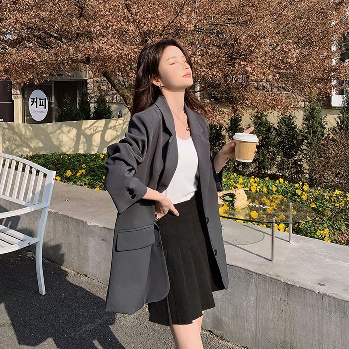여성 세미정장재킷 오피스 비즈니스캐주얼 데일리 아우터