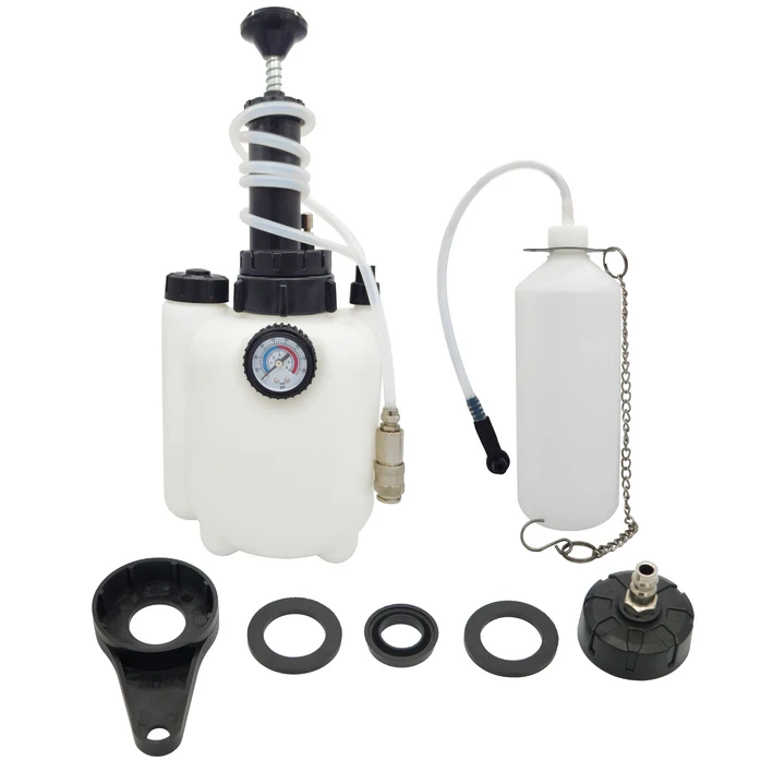 3L 수동 브레이크 오일 블리더 전압 표시 자동차 수동 브레이크 블리더 유체 오일 교환기 클러치 블리딩 시스템 (자동차 오토바이용)