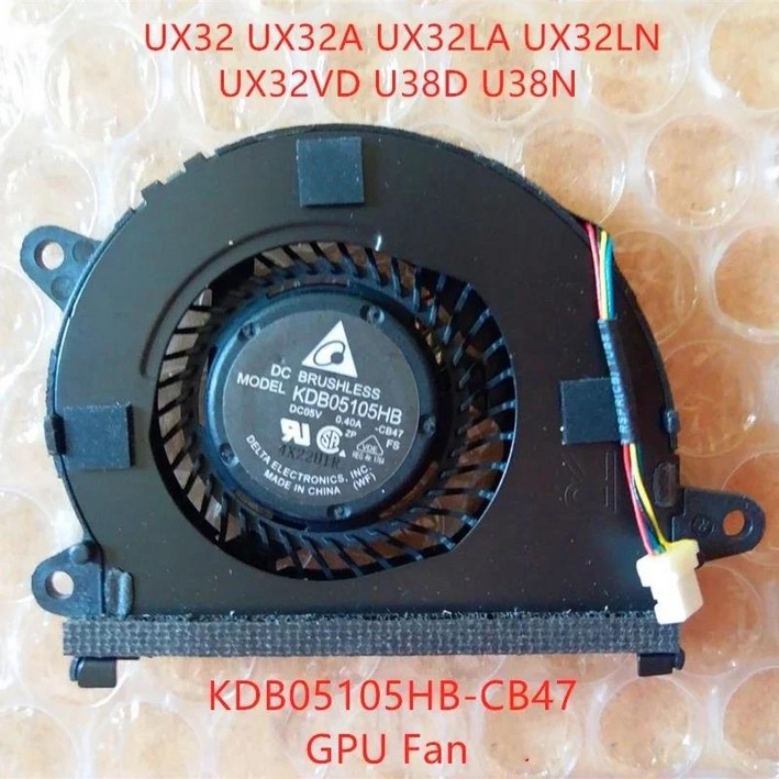 호환 FOR 노트북 CPU GPU 냉각 팬 에이수스UX32A UX32LN UX32VD U38D 38N KDB05105HBCB48