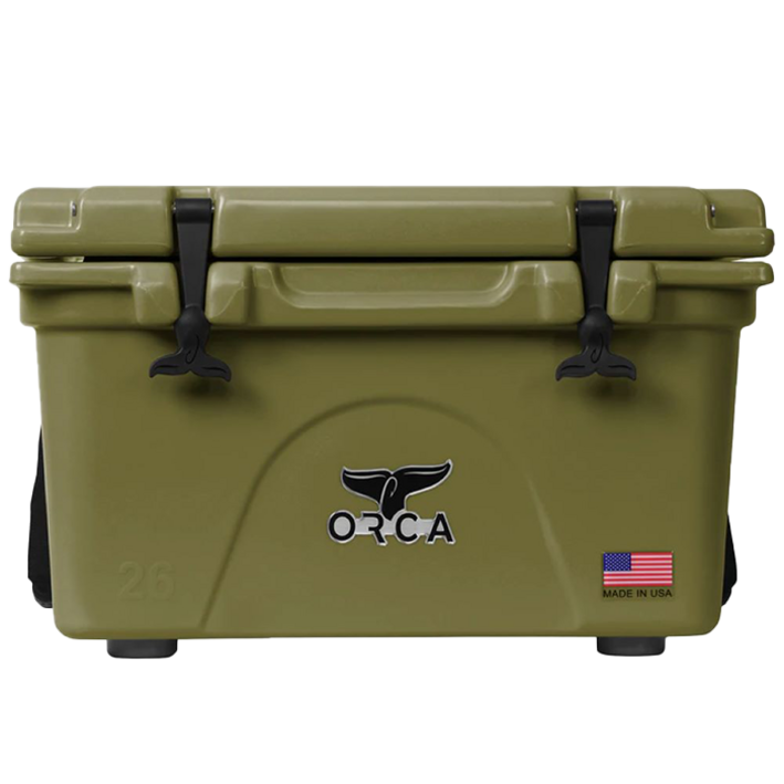ORCA 오르카 쿨러  감성 캠핑 하드 쿨러 아이스박스 25L 보냉, 그린, 24.61L
