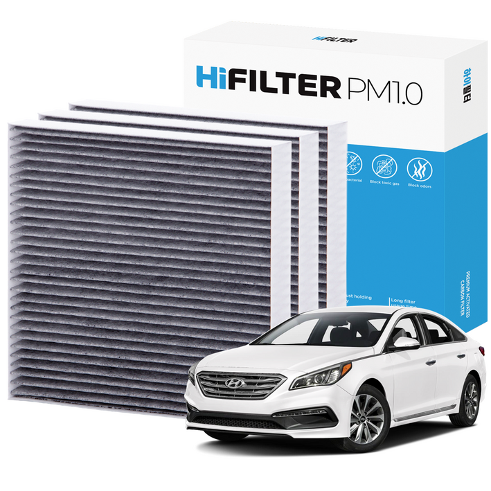 2+1 하이필터 PM1.0 활성탄 자동차 에어컨필터 현대