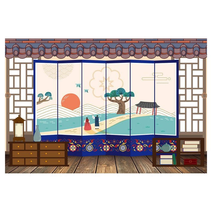 키즈토이 병풍 명절 배경 현수막 1495