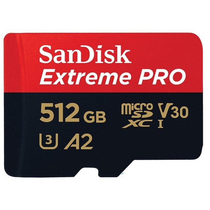 SanDisk Extreme Pro 마이크로SD카드 200MB/s 512GB + SD어댑터