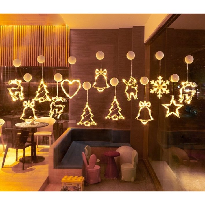 붙이는 크리스마스 벽트리 LED 전구 포함 트리 가렌더 크리스마스 꾸미기 용품 조명 만들기 X-MAS 감성 전구 어린이집 인테리어
