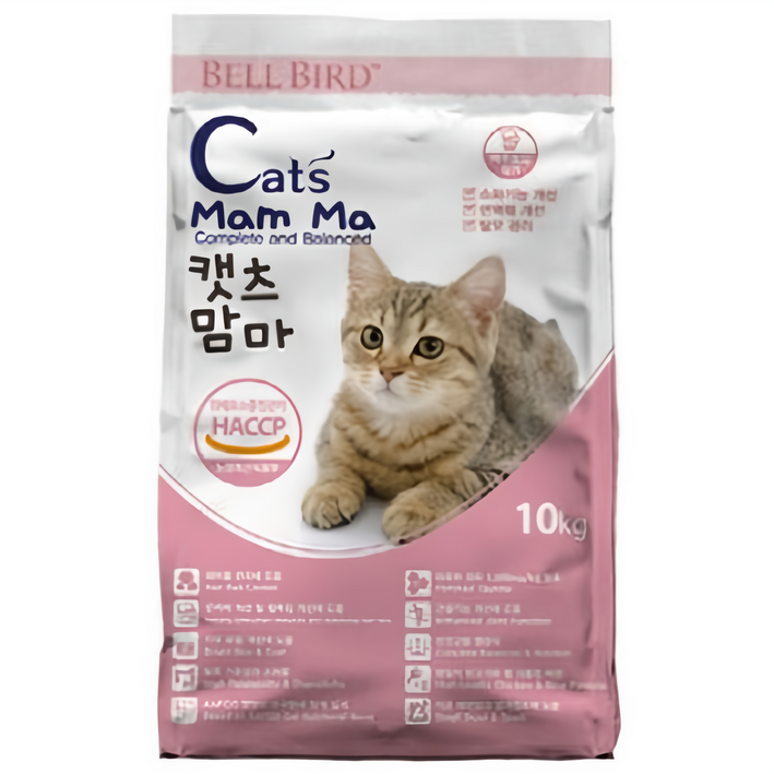 벨버드 캣츠맘마 인도어 전연령 키튼 어덜트 뇨령묘 고양이사료 + 사은품 증정, 10kg, 1개