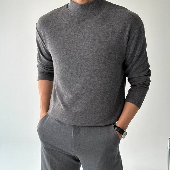 [당일출고] 1+1 남자폴라티 반목폴라 반폴라티 니트