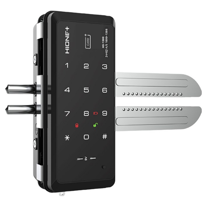 스마트공간 IoT 도어락 유리문 잇소키  날개형 WiFi 도어록 매장 강화유리 단문 양문형