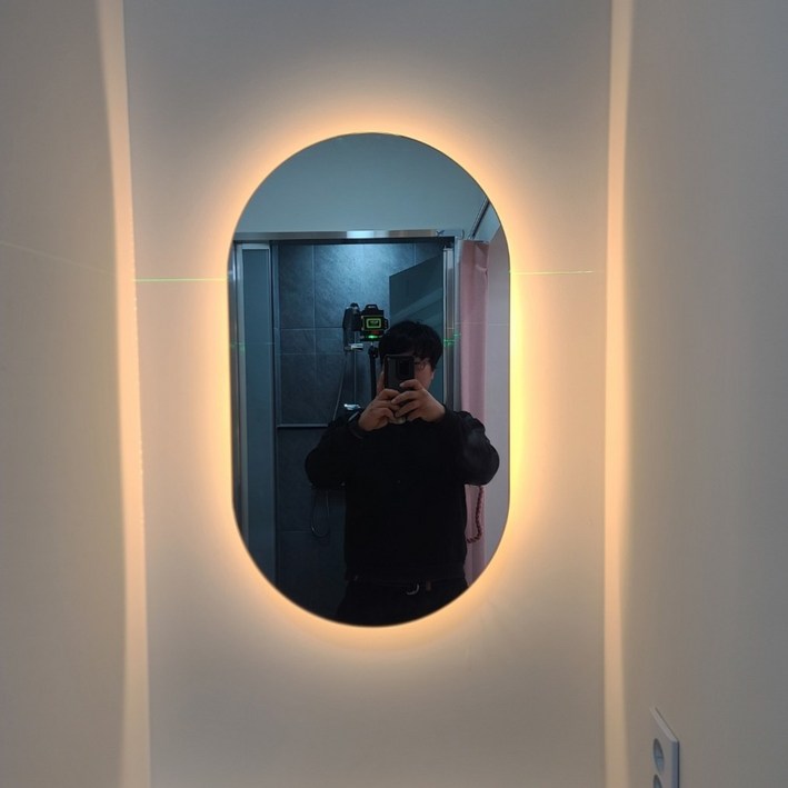 [예원거울] 양타원형 LED거울 간접 조명