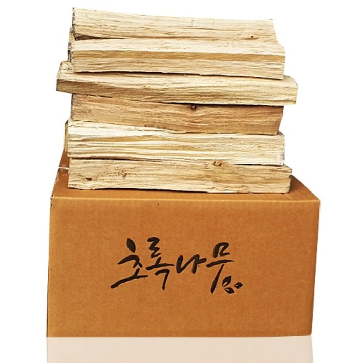 초록나무 참나무장작 표준목, 1박스, 20kg, 1개