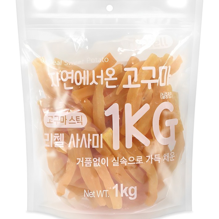 리첼 강아지 자연에서 온 고구마, 고구마맛, 1kg, 1개 리첼 강아지 자연에서 온 고구마, 고구마맛, 1kg, 1개