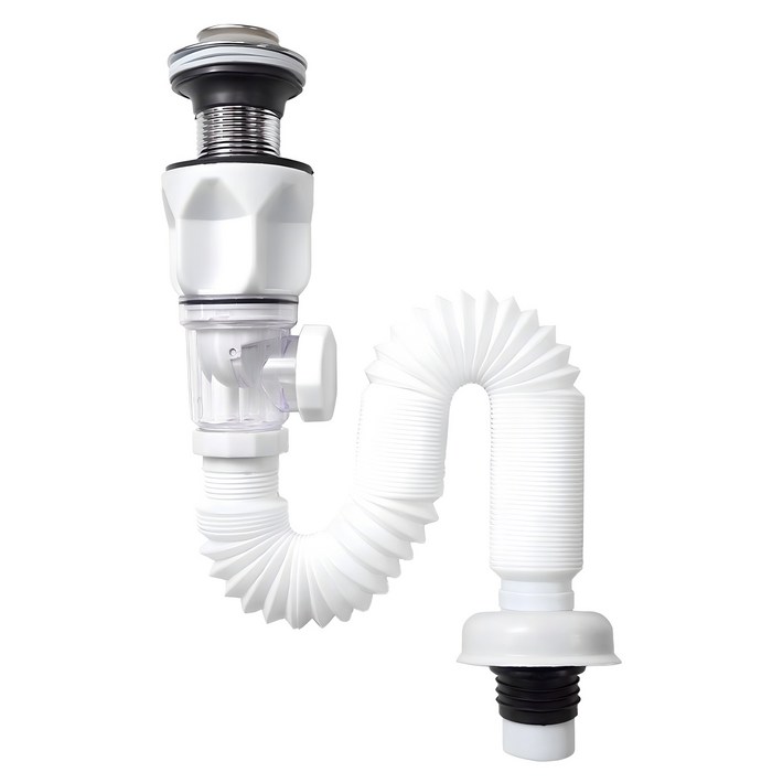 백지생활 세면대 냄새제거 멀티 트랩 팝업 일체형