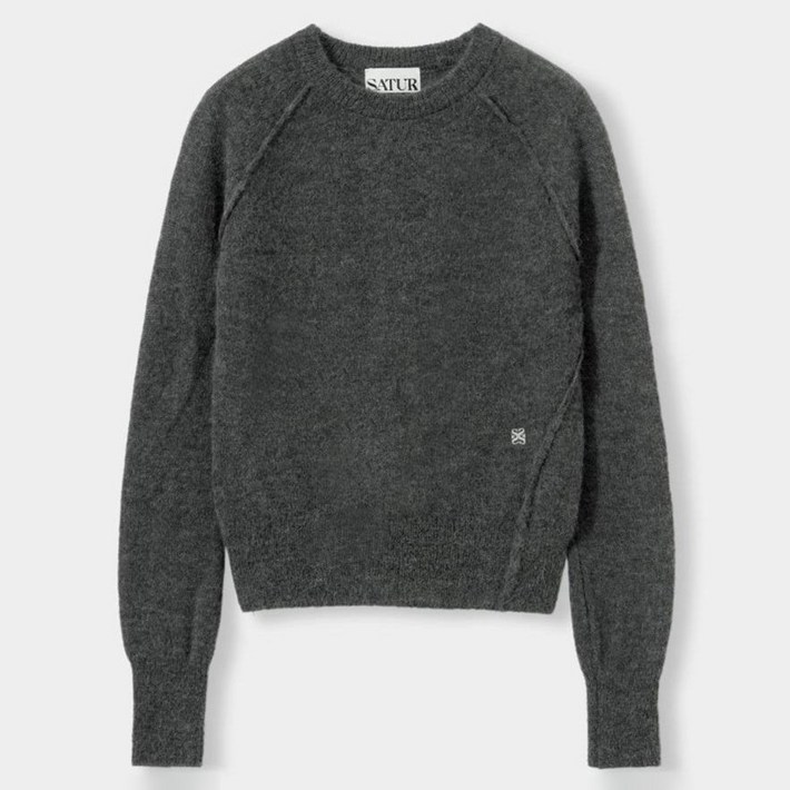 세터 여성용 도버 라운드 털 니트