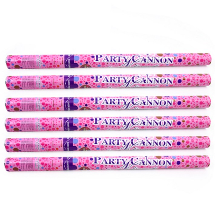 파티해 공기압폭죽 하얀종이꽃가루