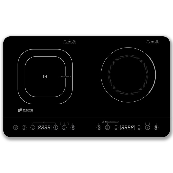 키친아트 인덕션 하이라이트 전기레인지 2구, KWS2050, 일반형