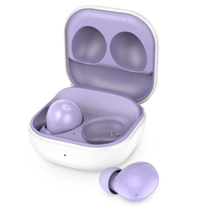 스마텍 무선 충전 블루투스 5.4 이어폰, STBTTW5000, 퍼플