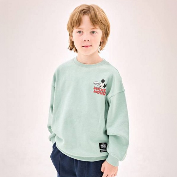 젤리스푼 아동용 디즈니 미키 마우스 써클 포인트 왕기모 티셔츠