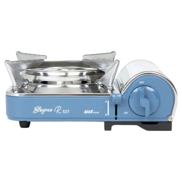 맥선맥스 휴대용 가스렌지 미니 R523, 1개, 블루진