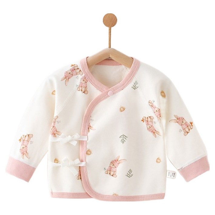 스타도어 신생아용 컬러라인 패턴 배냇저고리