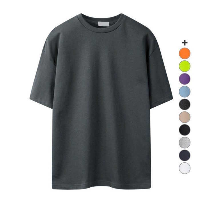 해리슨 남성용 오버핏 라운드 통기성 반팔 티셔츠 MDL1404