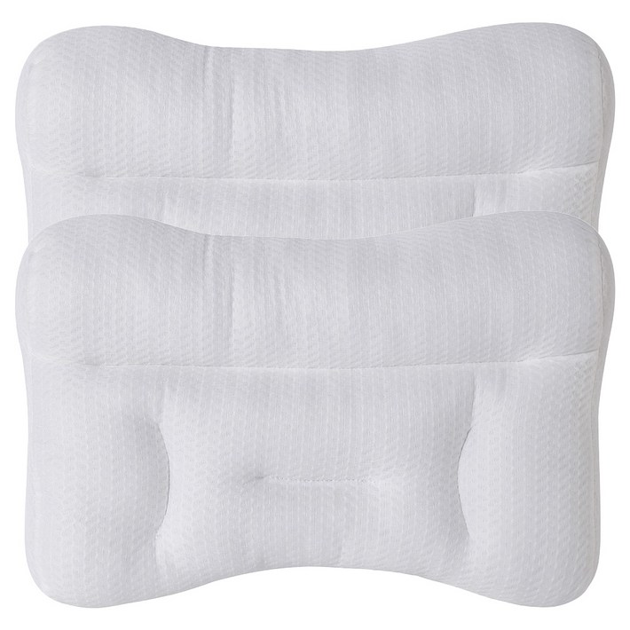 그랜레스트 편안한 3D 수면 경추베개, White, 2개
