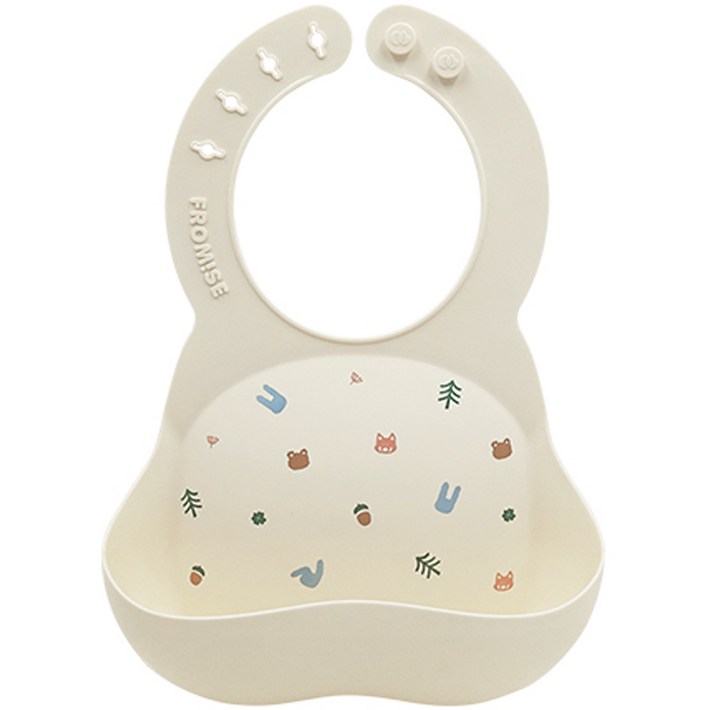 프로미스 실리콘 턱받이, 포레스트, 1개입, 1개