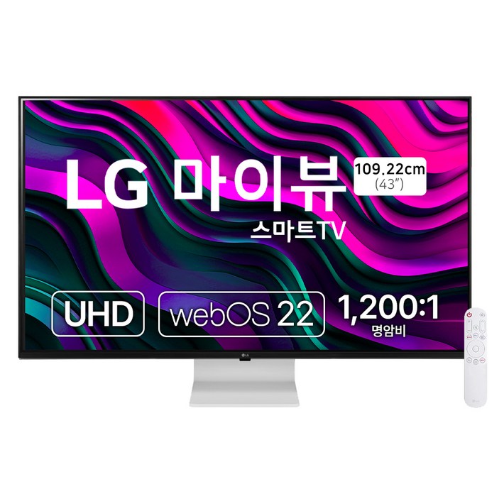 LG전자 4K UHD 스마트 모니터 방문설치, 107cm, 43SQ700SW LG전자 4K UHD 스마트 모니터 방문설치, 107cm, 43SQ700SW