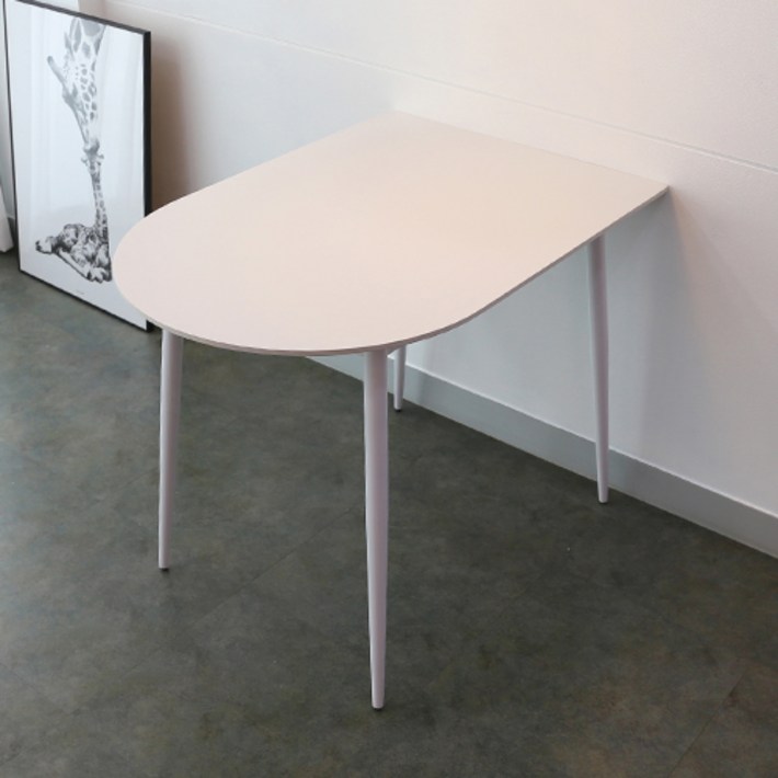 참갤러리 하프 반타원 세라믹 2인용 테이블 1000 방문설치